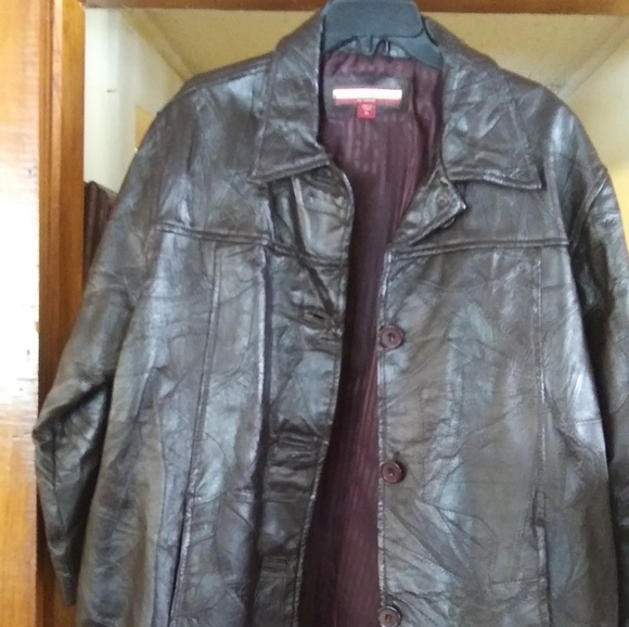 Tudor Court Brown 100% Leather Jacket - Picture 3 of 5